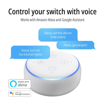 Smart Lighting Touch/Slide Dimmer Switch - WiFi Remote App Control; Compatible with Alexa and Google Home Assistant - JONATHAN Y